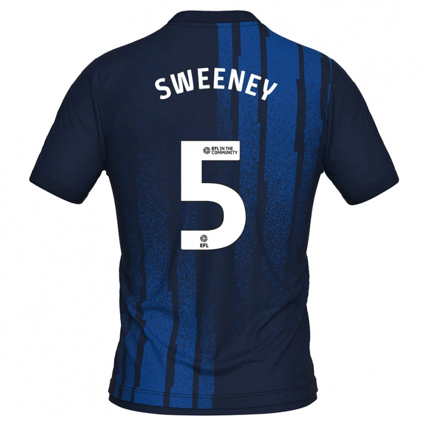 Danxen Damen Ryan Sweeney #5 Marine Weiß Auswärtstrikot Trikot 2025/26 T-Shirt Schweiz
