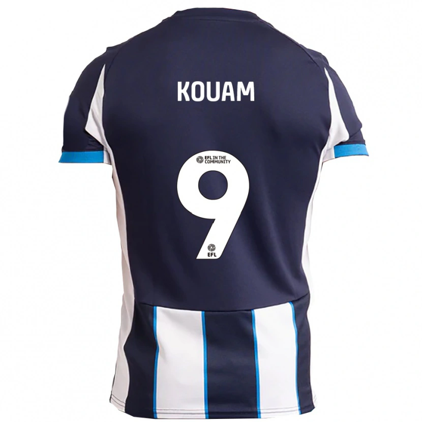 Danxen Damen Marcus Kouam #9 Weiß Marine Auswärtstrikot Trikot 2025/26 T-Shirt Schweiz