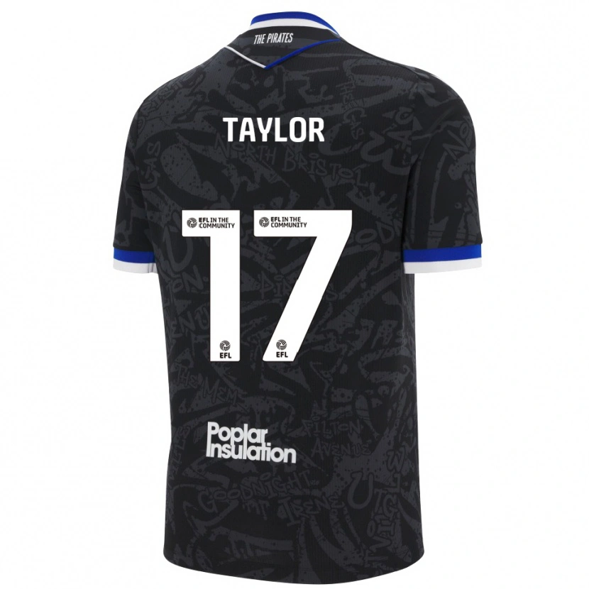 Danxen Damen Connor Taylor #17 Schwarz Weiß Auswärtstrikot Trikot 2025/26 T-Shirt Schweiz