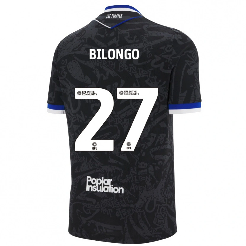 Danxen Damen Bryant Bilongo #27 Schwarz Weiß Auswärtstrikot Trikot 2025/26 T-Shirt Schweiz