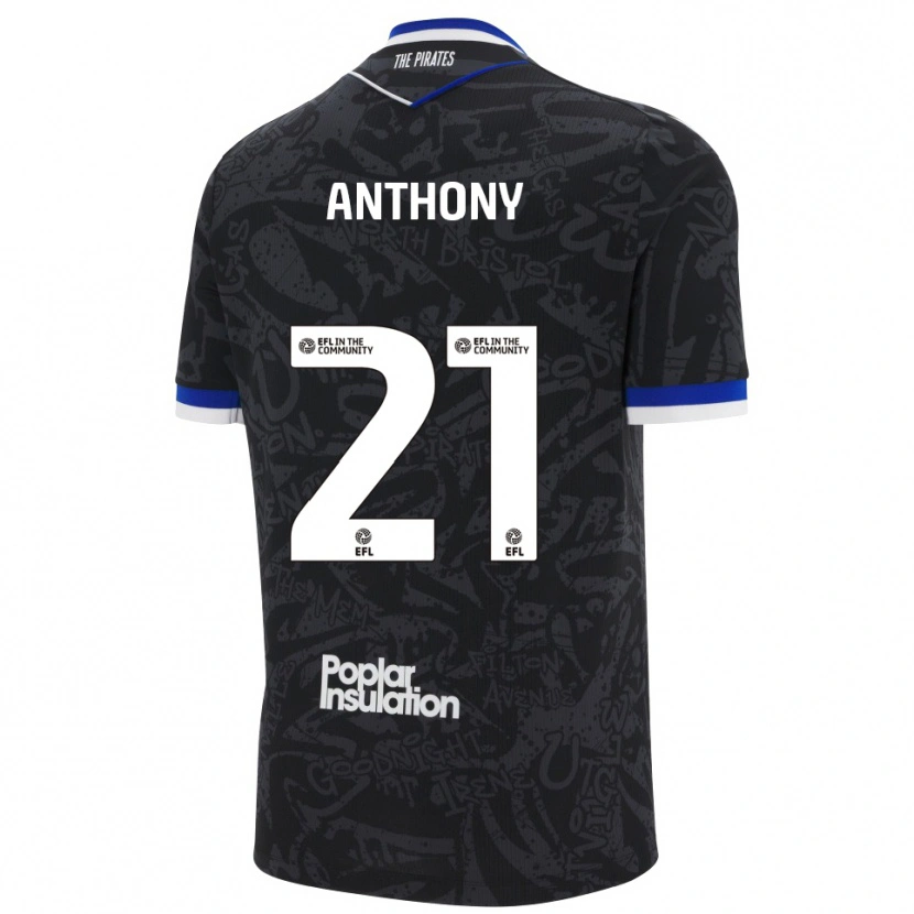 Danxen Damen Micah Anthony #21 Schwarz Weiß Auswärtstrikot Trikot 2025/26 T-Shirt Schweiz