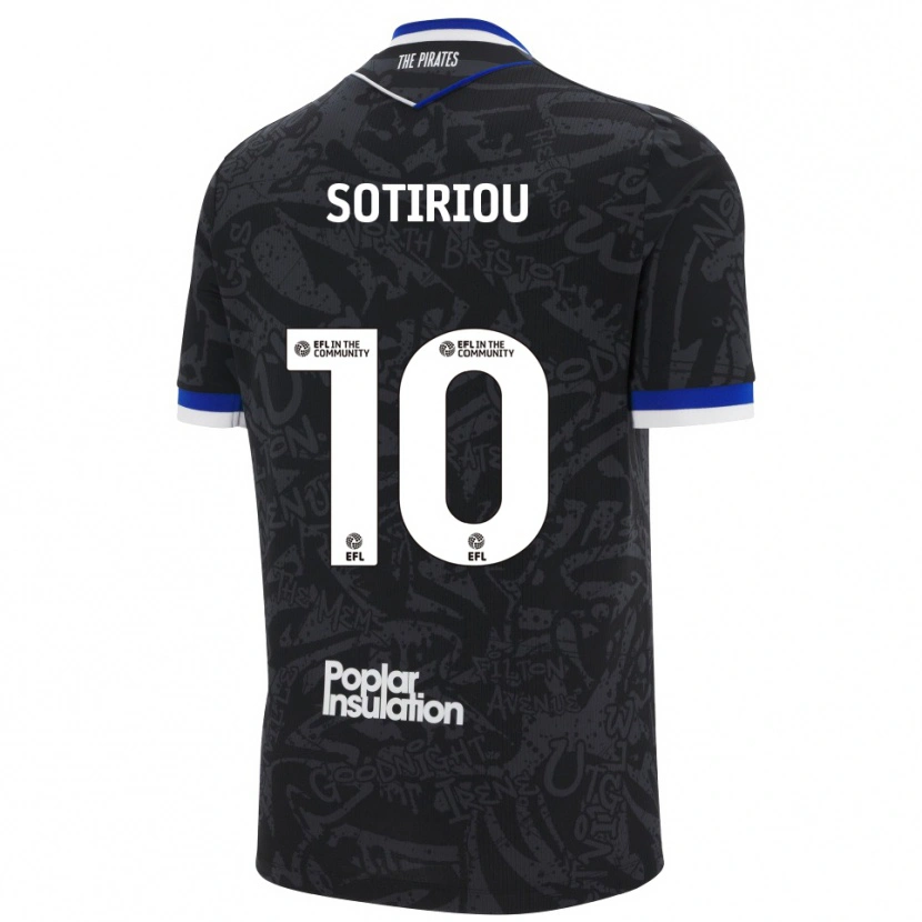 Danxen Damen Ruel Sotiriou #10 Schwarz Weiß Auswärtstrikot Trikot 2025/26 T-Shirt Schweiz