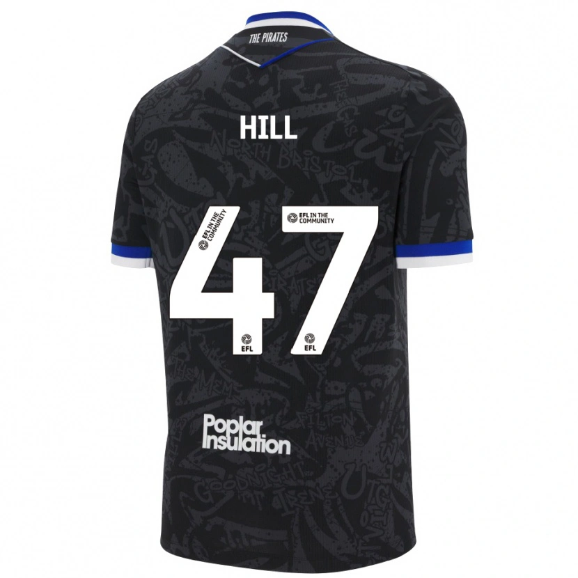 Danxen Damen Kian Hill #47 Schwarz Weiß Auswärtstrikot Trikot 2025/26 T-Shirt Schweiz