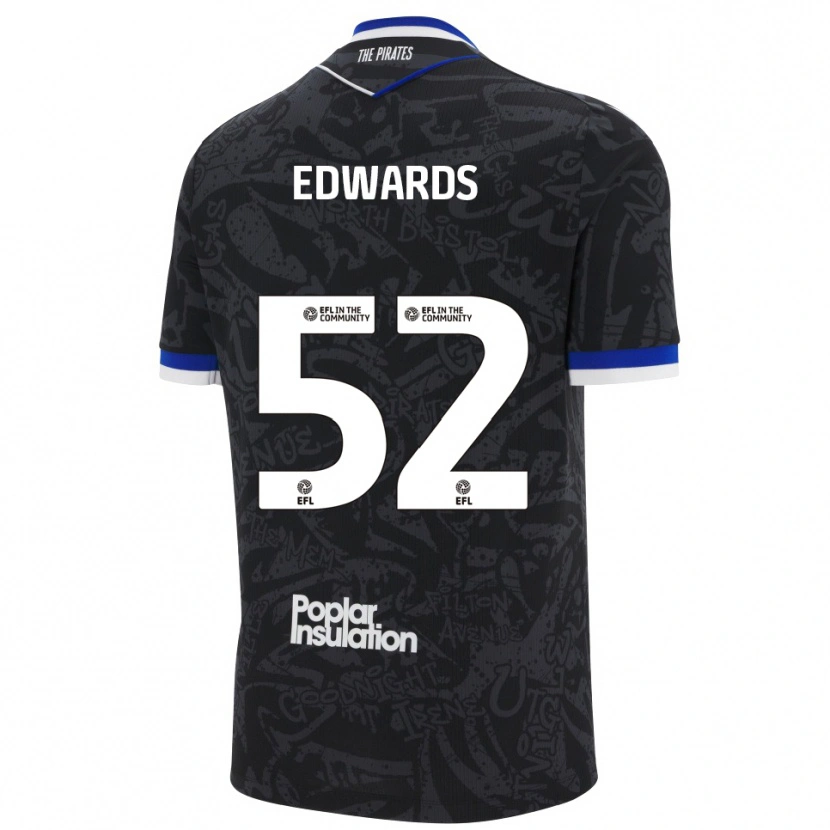 Danxen Damen Max Edwards #52 Schwarz Weiß Auswärtstrikot Trikot 2025/26 T-Shirt Schweiz
