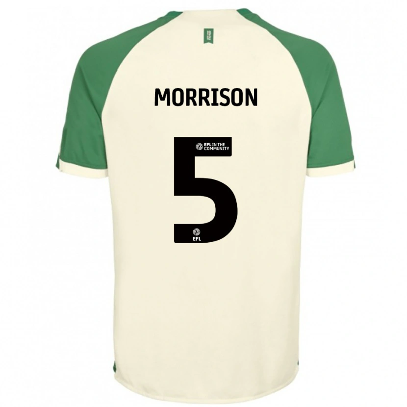 Danxen Damen Michael Morrison #5 Cremeweiß Grün Auswärtstrikot Trikot 2025/26 T-Shirt Schweiz