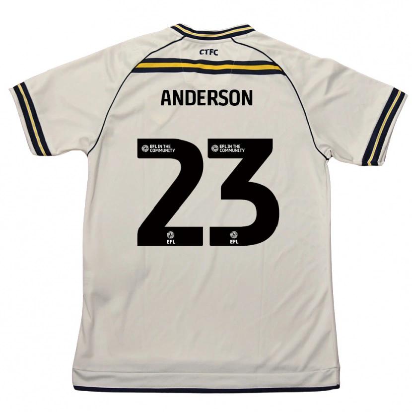 Danxen Damen Taine Anderson #23 Weiß Marine Auswärtstrikot Trikot 2025/26 T-Shirt Schweiz