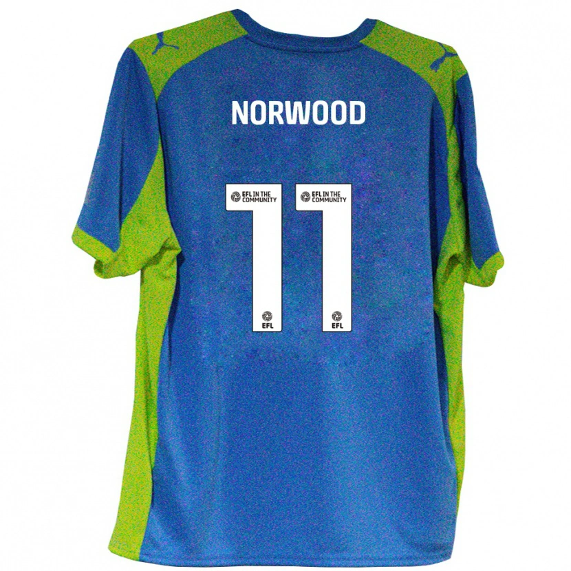 Danxen Damen James Norwood #11 Himmelblau Gelb Auswärtstrikot Trikot 2025/26 T-Shirt Schweiz