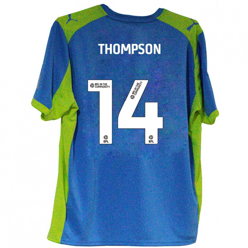 Danxen Damen Leo Thompson #14 Himmelblau Gelb Auswärtstrikot Trikot 2025/26 T-Shirt Schweiz