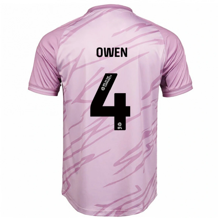 Danxen Damen Vikki Owen #4 Pink Schwarz Auswärtstrikot Trikot 2025/26 T-Shirt Schweiz