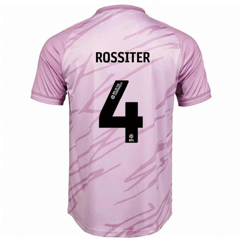 Danxen Damen Jordan Rossiter #4 Pink Schwarz Auswärtstrikot Trikot 2025/26 T-Shirt Schweiz