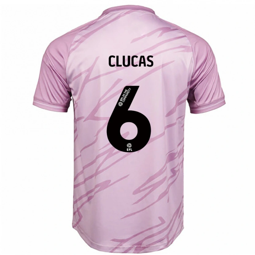 Danxen Damen Sam Clucas #6 Pink Schwarz Auswärtstrikot Trikot 2025/26 T-Shirt Schweiz