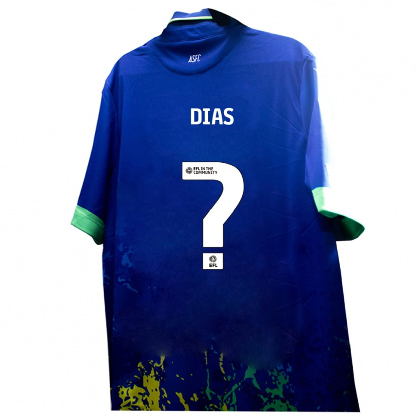 Danxen Damen Diego Dias #0 Blau Gelb Auswärtstrikot Trikot 2025/26 T-Shirt Schweiz