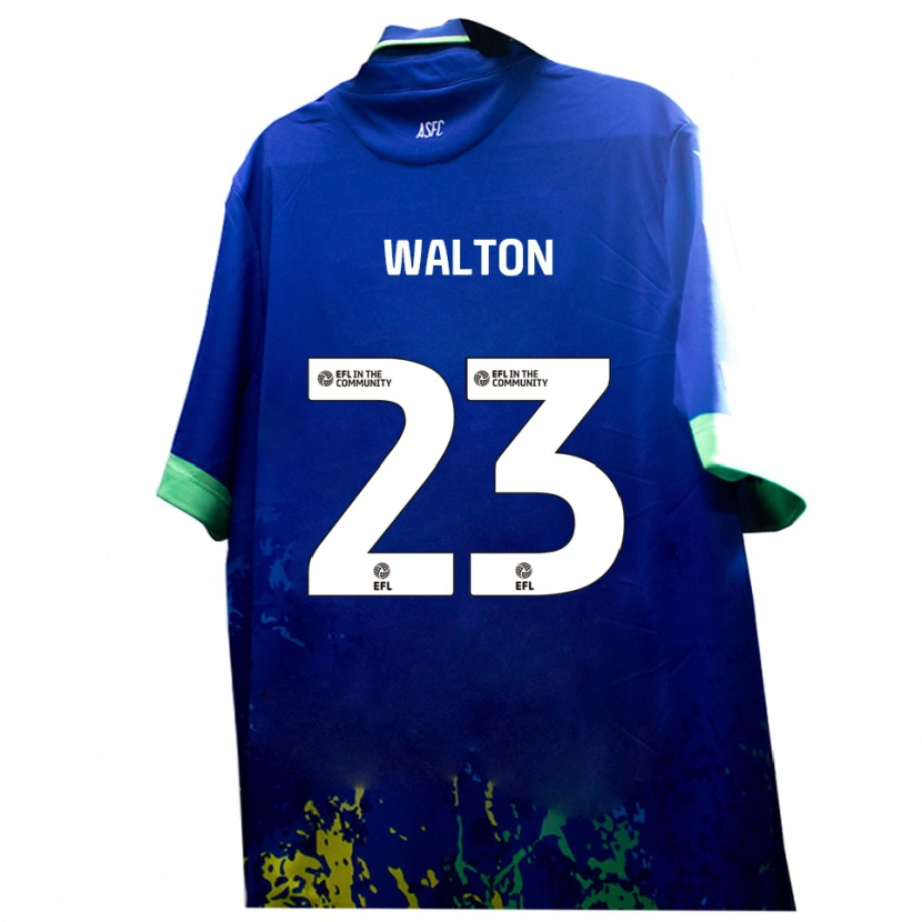 Danxen Damen Tyler Walton #23 Blau Gelb Auswärtstrikot Trikot 2025/26 T-Shirt Schweiz