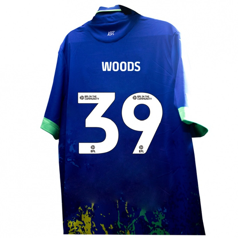 Danxen Damen Josh Woods #39 Blau Gelb Auswärtstrikot Trikot 2025/26 T-Shirt Schweiz