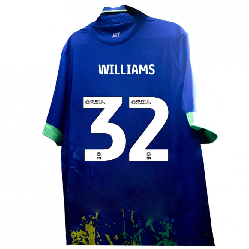 Danxen Damen Lennox Williams #32 Blau Gelb Auswärtstrikot Trikot 2025/26 T-Shirt Schweiz