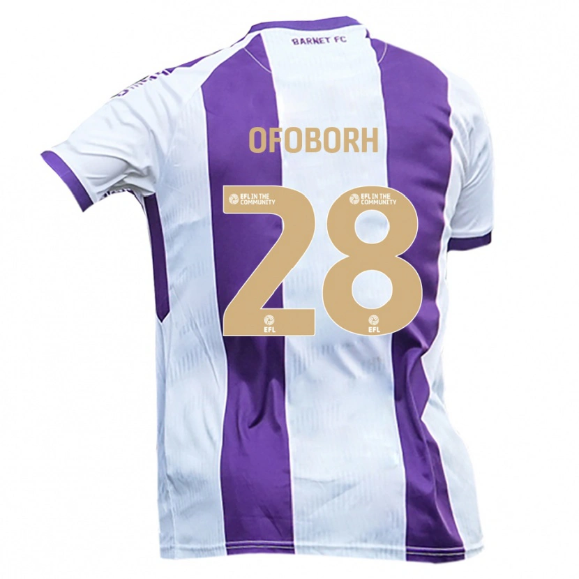Danxen Damen Nnamdi Ofoborh #28 Weiß Lila Auswärtstrikot Trikot 2025/26 T-Shirt Schweiz