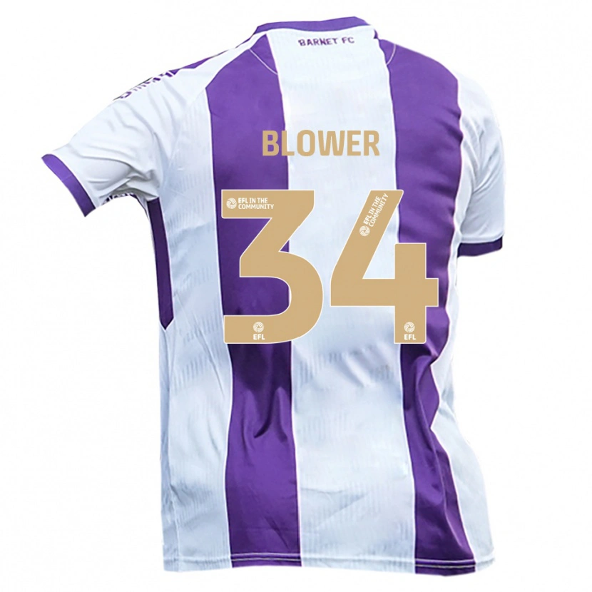 Danxen Damen Jack Blower #34 Weiß Lila Auswärtstrikot Trikot 2025/26 T-Shirt Schweiz