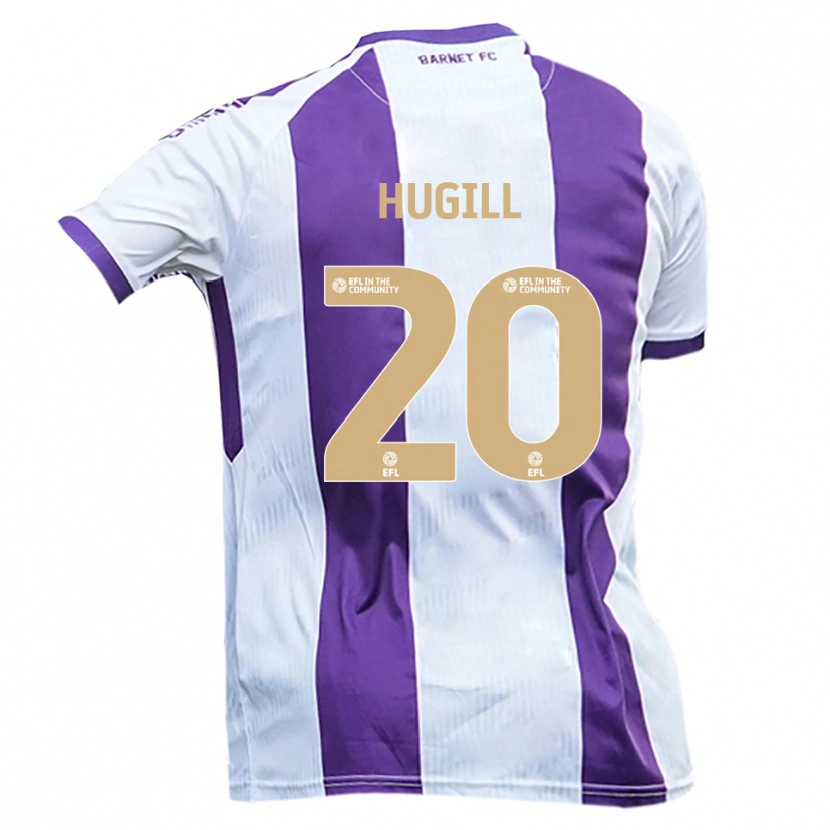 Danxen Damen Joe Hugill #20 Weiß Lila Auswärtstrikot Trikot 2025/26 T-Shirt Schweiz