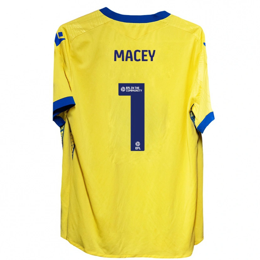 Danxen Damen Matt Macey #1 Gelb Blau Auswärtstrikot Trikot 2025/26 T-Shirt Schweiz