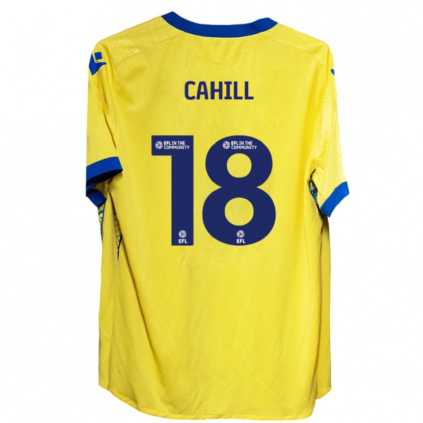 Danxen Damen Ella Cahill #18 Gelb Blau Auswärtstrikot Trikot 2025/26 T-Shirt Schweiz
