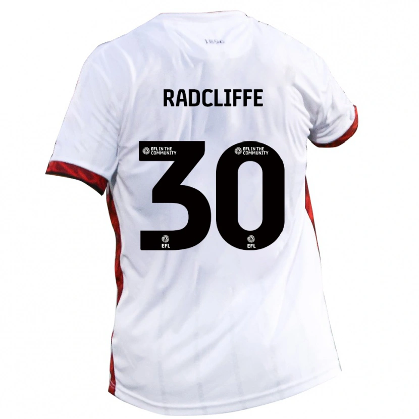Danxen Damen Ben Radcliffe #30 Weiß Rot Schwarz Auswärtstrikot Trikot 2025/26 T-Shirt Schweiz