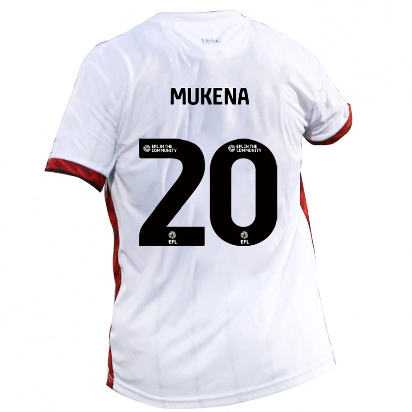 Danxen Damen Joy Mukena #20 Weiß Rot Schwarz Auswärtstrikot Trikot 2025/26 T-Shirt Schweiz