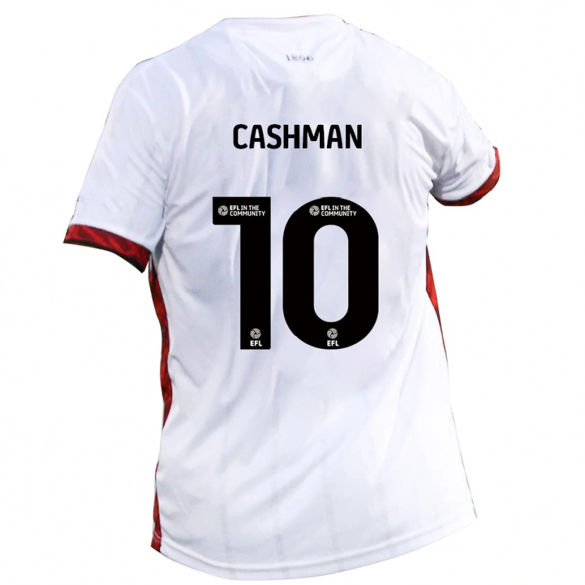Danxen Damen Danny Cashman #10 Weiß Rot Schwarz Auswärtstrikot Trikot 2025/26 T-Shirt Schweiz