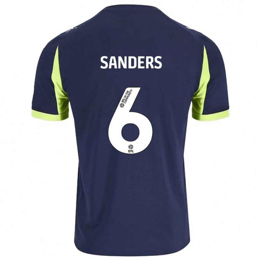 Danxen Damen Max Sanders #6 Marine Fluoreszierendes Grün Auswärtstrikot Trikot 2025/26 T-Shirt Schweiz
