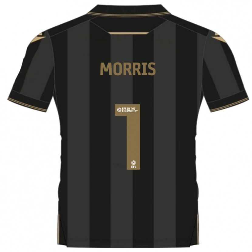 Danxen Damen Glenn Morris #1 Schwarz Gold Auswärtstrikot Trikot 2025/26 T-Shirt Schweiz