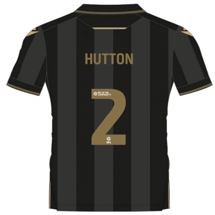 Danxen Damen Remeao Hutton #2 Schwarz Gold Auswärtstrikot Trikot 2025/26 T-Shirt Schweiz