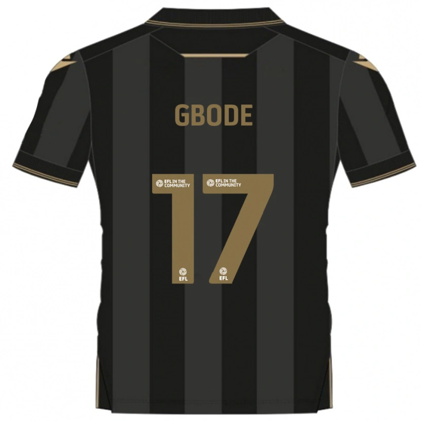 Danxen Damen Joseph Gbode #17 Schwarz Gold Auswärtstrikot Trikot 2025/26 T-Shirt Schweiz