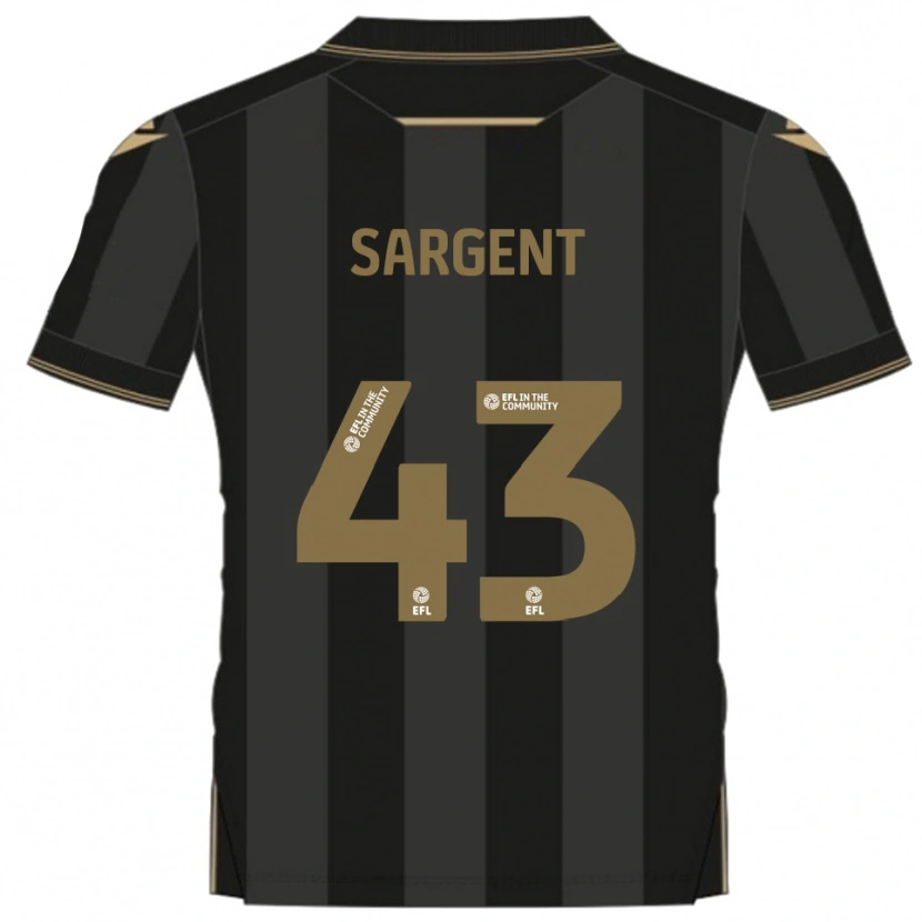 Danxen Damen Stan Sargent #43 Schwarz Gold Auswärtstrikot Trikot 2025/26 T-Shirt Schweiz