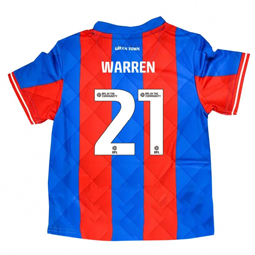 Danxen Damen Tyrell Warren #21 Blau Rot Weiß Auswärtstrikot Trikot 2025/26 T-Shirt Schweiz