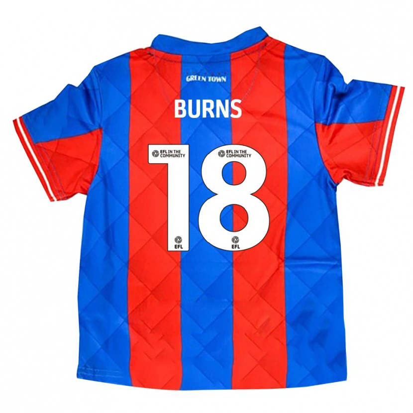 Danxen Damen Darragh Burns #18 Blau Rot Weiß Auswärtstrikot Trikot 2025/26 T-Shirt Schweiz