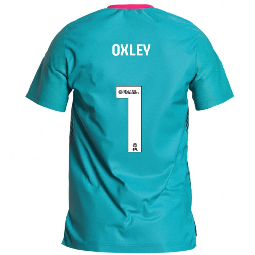 Danxen Damen Mark Oxley #1 Himmelblau Pink Auswärtstrikot Trikot 2025/26 T-Shirt Schweiz
