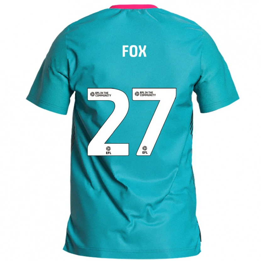 Danxen Damen Ben Fox #27 Himmelblau Pink Auswärtstrikot Trikot 2025/26 T-Shirt Schweiz