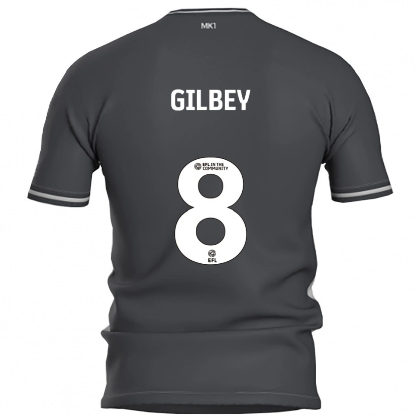 Danxen Damen Alex Gilbey #8 Grau Silber Auswärtstrikot Trikot 2025/26 T-Shirt Schweiz