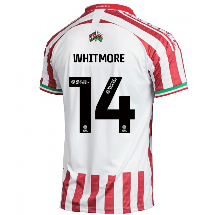 Danxen Damen Kai Whitmore #14 Rot Weiß Auswärtstrikot Trikot 2025/26 T-Shirt Schweiz