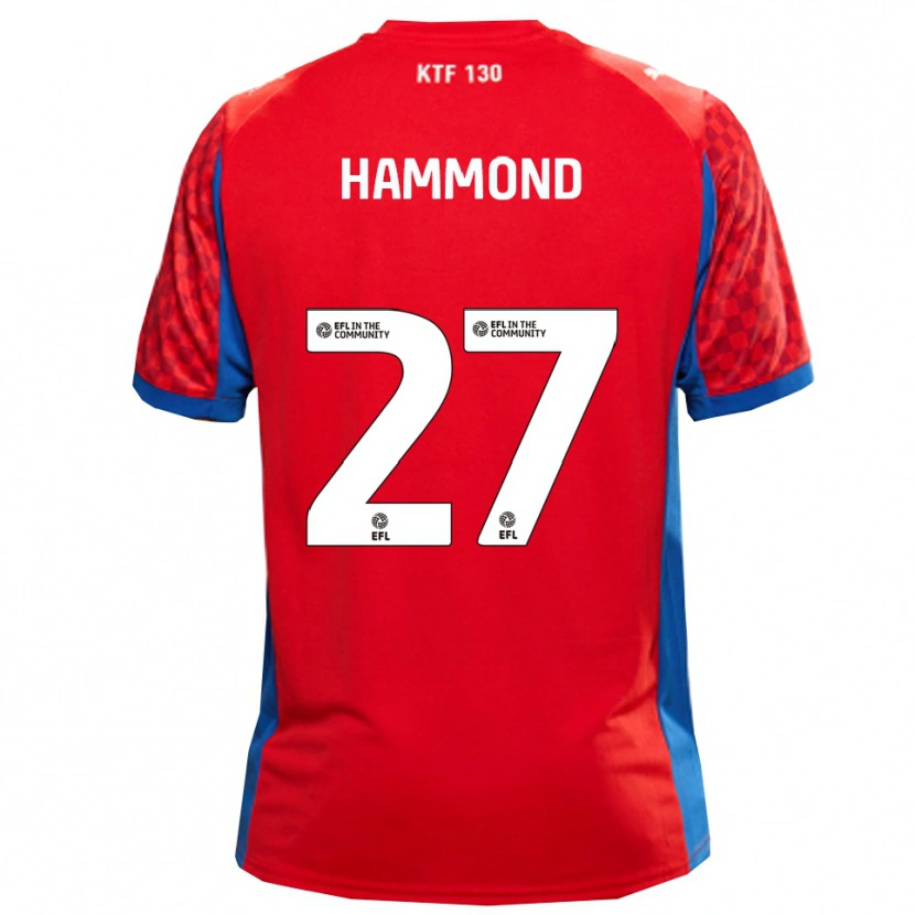 Danxen Damen Oliver Hammond #27 Rot Blau Auswärtstrikot Trikot 2025/26 T-Shirt Schweiz