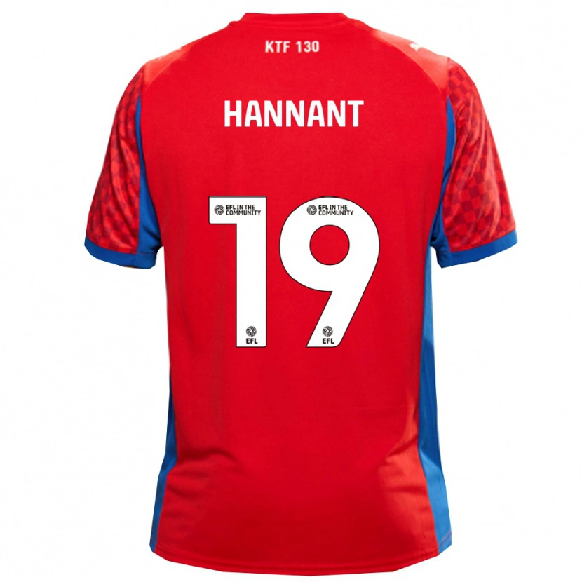 Danxen Damen Luke Hannant #19 Rot Blau Auswärtstrikot Trikot 2025/26 T-Shirt Schweiz