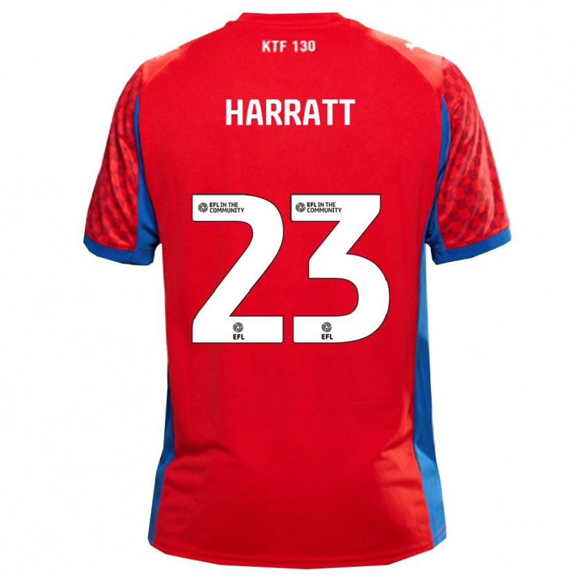 Danxen Damen Kian Harratt #23 Rot Blau Auswärtstrikot Trikot 2025/26 T-Shirt Schweiz