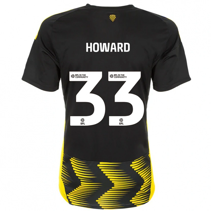 Danxen Damen Mark Howard #33 Schwarz Gelb Auswärtstrikot Trikot 2025/26 T-Shirt Schweiz