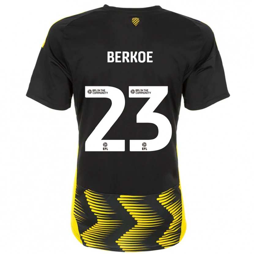 Danxen Damen Kevin Berkoe #23 Schwarz Gelb Auswärtstrikot Trikot 2025/26 T-Shirt Schweiz