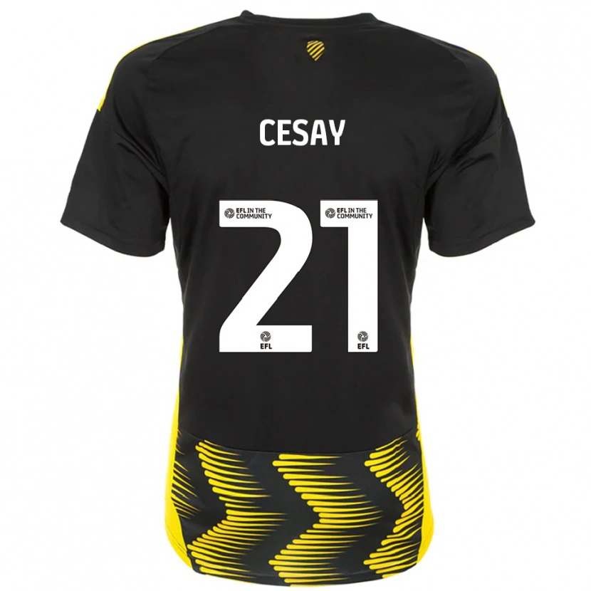 Danxen Damen Kallum Cesay #21 Schwarz Gelb Auswärtstrikot Trikot 2025/26 T-Shirt Schweiz