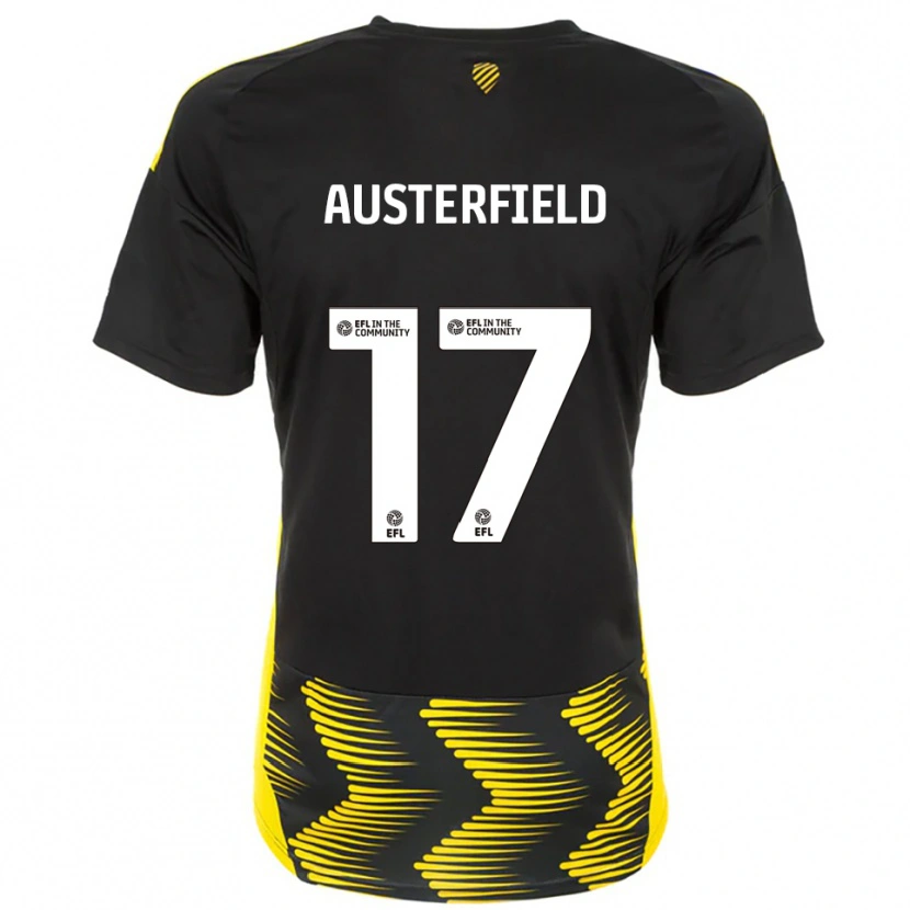 Danxen Damen Josh Austerfield #17 Schwarz Gelb Auswärtstrikot Trikot 2025/26 T-Shirt Schweiz