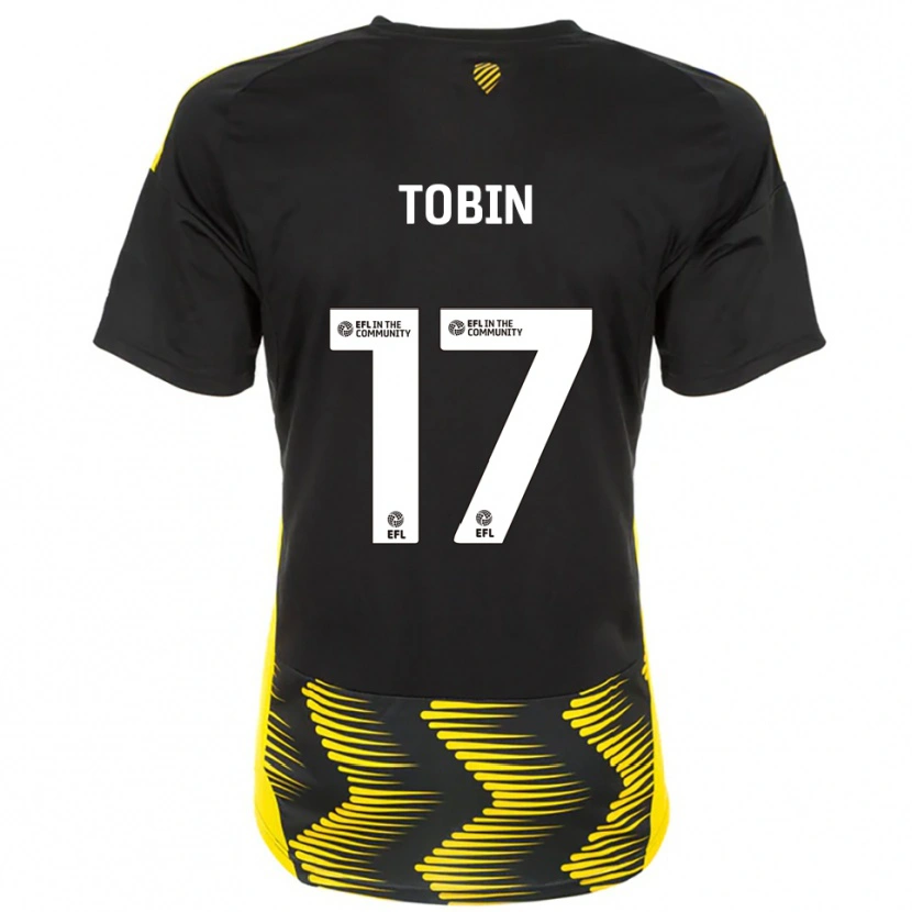 Danxen Damen Laura Tobin #17 Schwarz Gelb Auswärtstrikot Trikot 2025/26 T-Shirt Schweiz