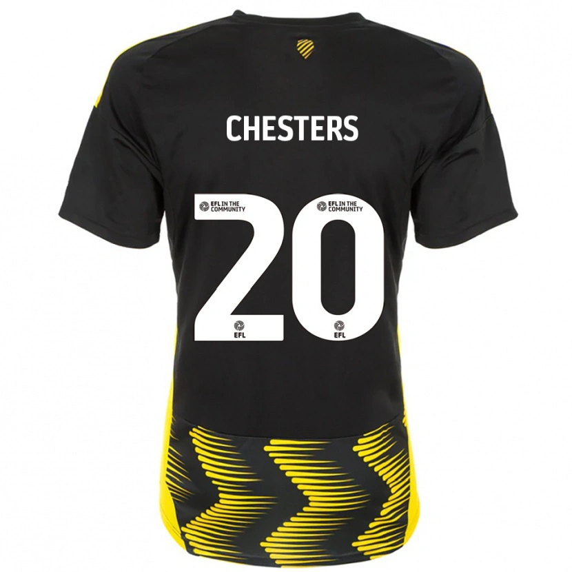 Danxen Damen Dan Chesters #20 Schwarz Gelb Auswärtstrikot Trikot 2025/26 T-Shirt Schweiz