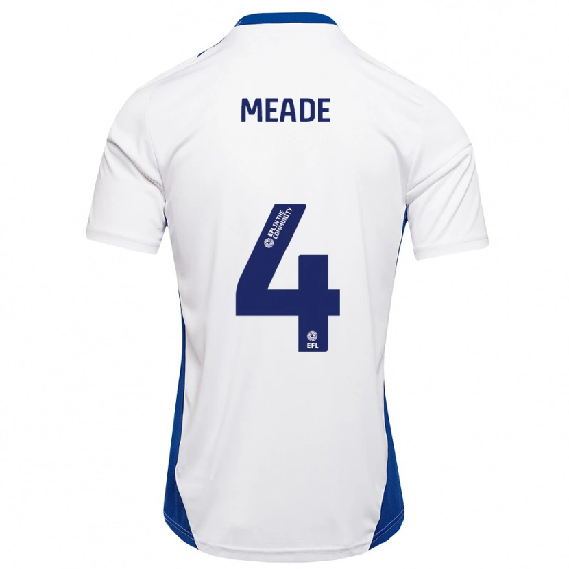 Danxen Damen Isi Meade #4 Weiß Blau Auswärtstrikot Trikot 2025/26 T-Shirt Schweiz