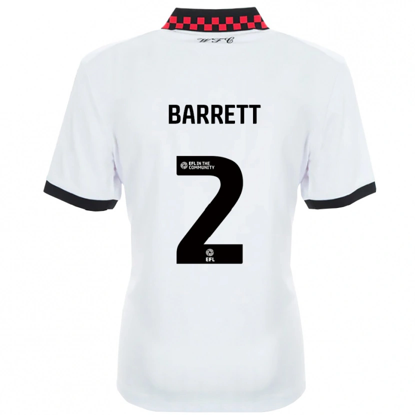 Danxen Damen Connor Barrett #2 Weiß Schwarz Auswärtstrikot Trikot 2025/26 T-Shirt Schweiz