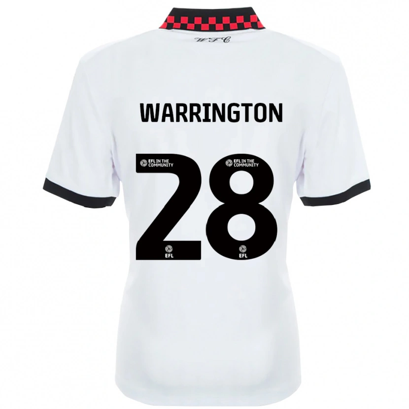 Danxen Damen Lewis Warrington #28 Weiß Schwarz Auswärtstrikot Trikot 2025/26 T-Shirt Schweiz